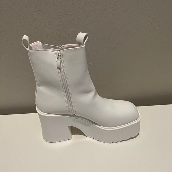 platform high heel booties